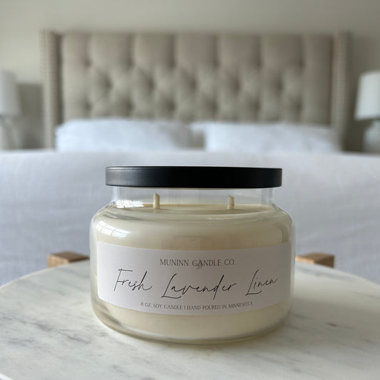 Fresh Lavender Linen Candle